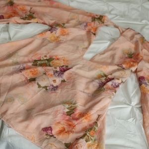 Floral cover up sexy dress